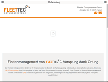 Tablet Screenshot of flottenortung.com